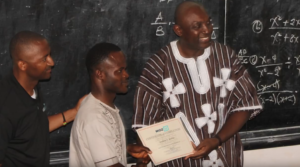 John Bernard and instructor Ken at graduation John Bernard and instructor Ken at graduation