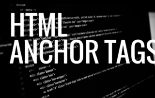 html anchor tags